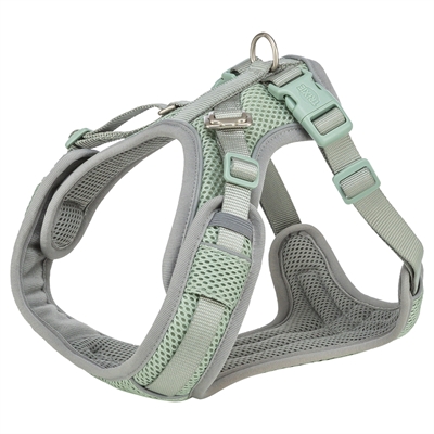 Trixie hondentuig premium flexmesh brede borst saliegroen klein/middel