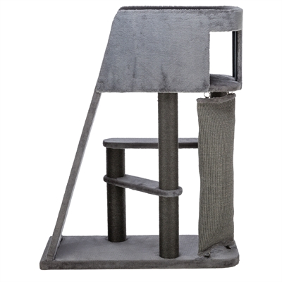 Trixie krabpaal active met klimwand grijs