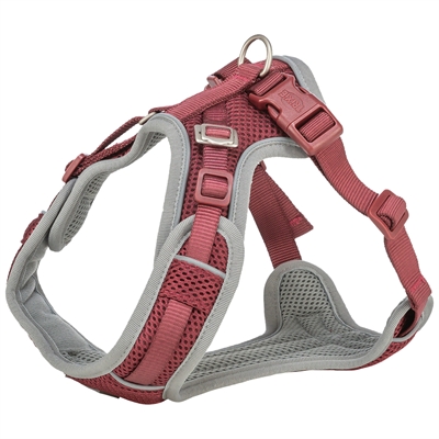Trixie hondentuig premium flexmesh brede borst sangria middel