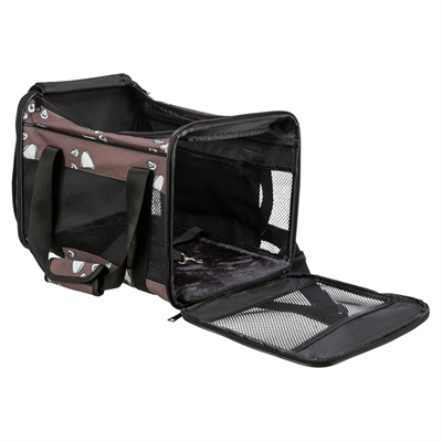 Trixie hondentas adrina met print bruin