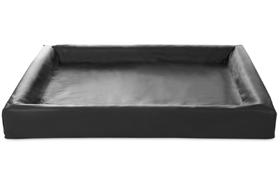 Bia bed kunstleer hoes hondenmand zwart extra groot