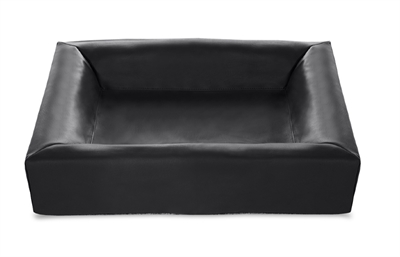 Bia bed kunstleer hoes hondenmand zwart middel