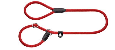 Hunter retrieverlijn met stop freestyle rood 1cm