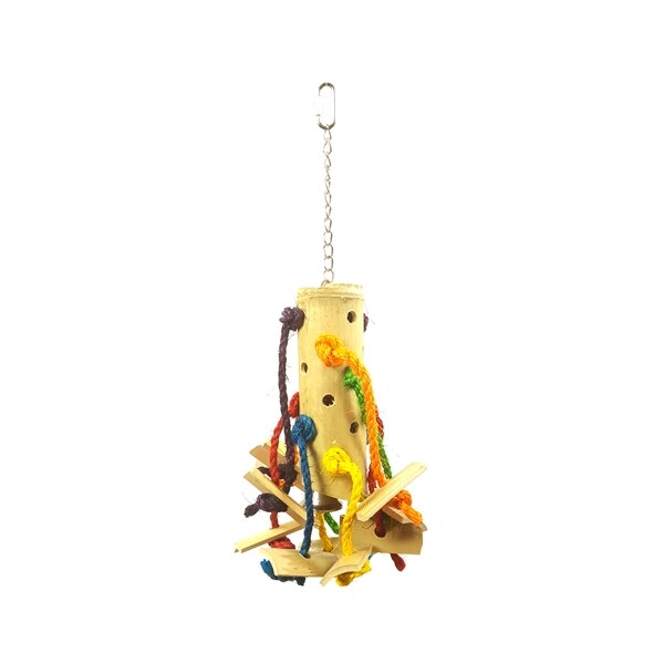 Happy pet vogelspeelgoed puzzel bamboe