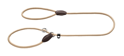 Hunter retrieverlijn met stop freestyle beige 0.8cm
