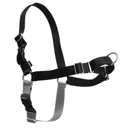 Petsafe easy walk anti-trek tuig zwart middel