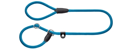 Hunter retrieverlijn met stop freestyle turquoise 1cm