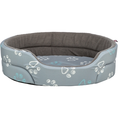 Trixie hondenmand jimmy cotton look ovaal lichtgrijs / donkergrijs extra groot