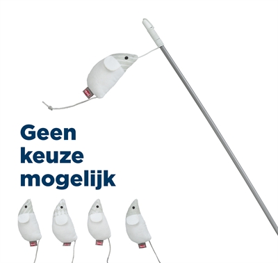 Trixie kattenhengel muis met catnip