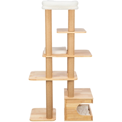 Trixie krabpaal thiago hout naturel / wit