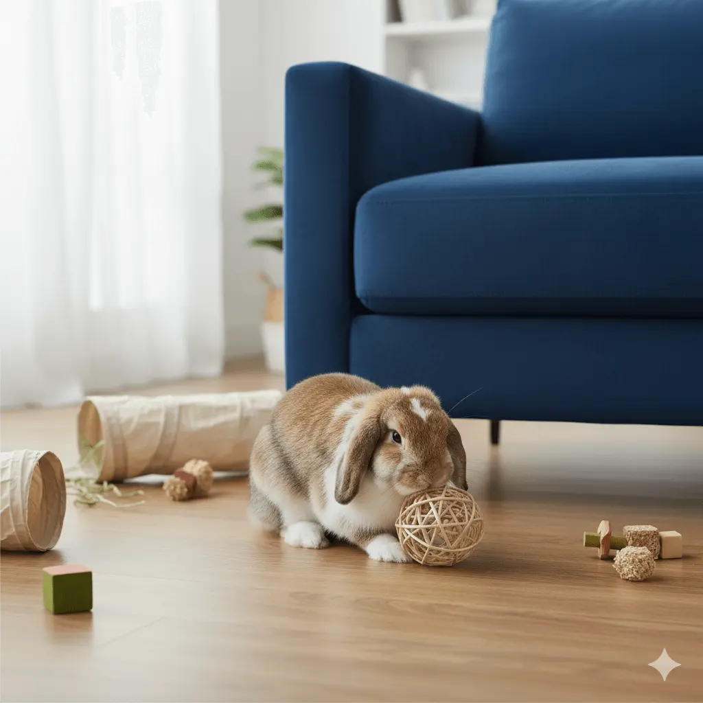 Speelgoed voor konijn