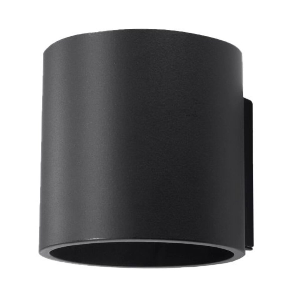 Wandlamp ORBIS 1 zwart aluminium