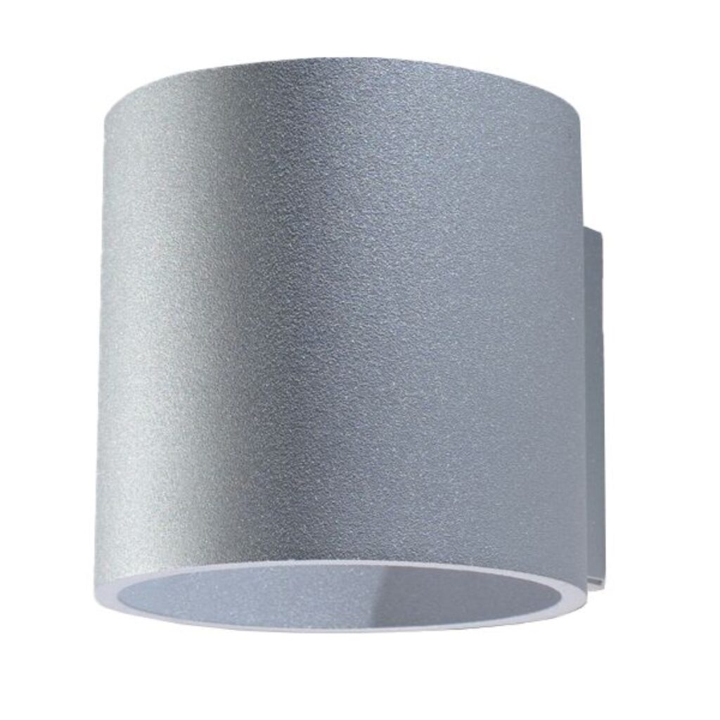 Wandlamp ORBIS 1 grijs aluminium