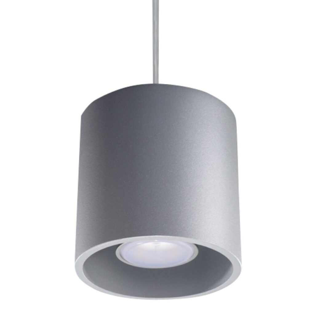Hanglamp ORBIS 1 grijs aluminium