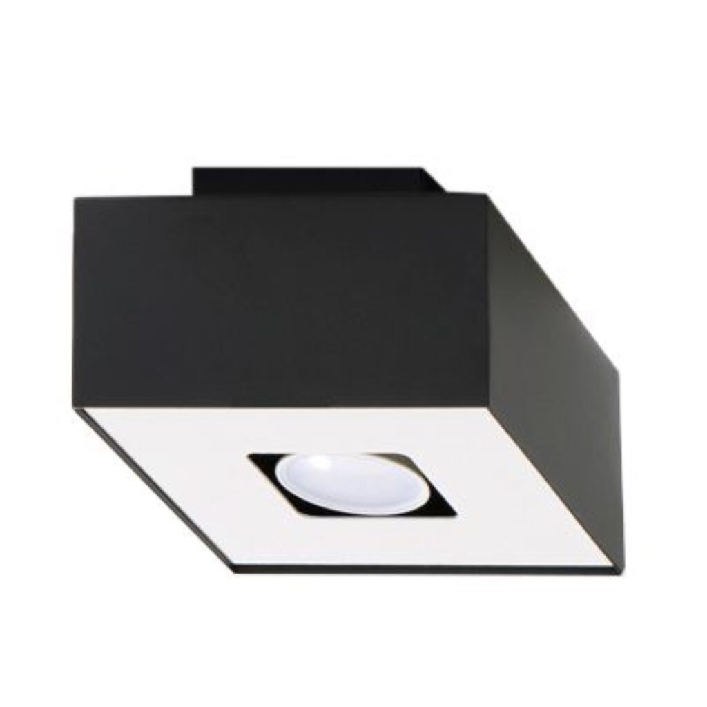 Plafondlamp MONO 1 zwart staal