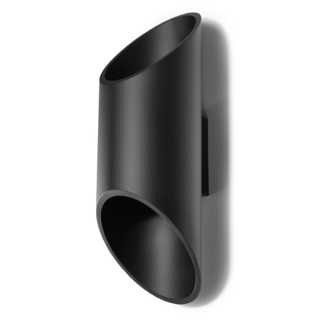 Wandlamp PENNE 30 zwart aluminium