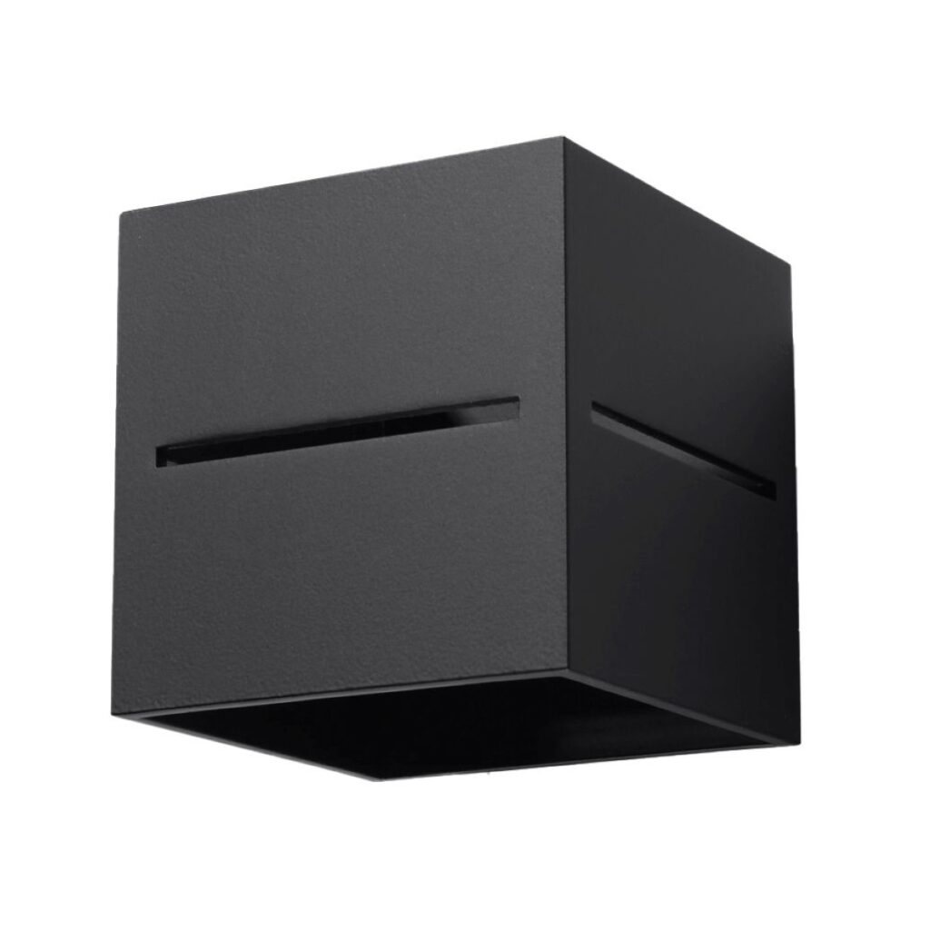 Wandlamp LOBO zwart aluminium