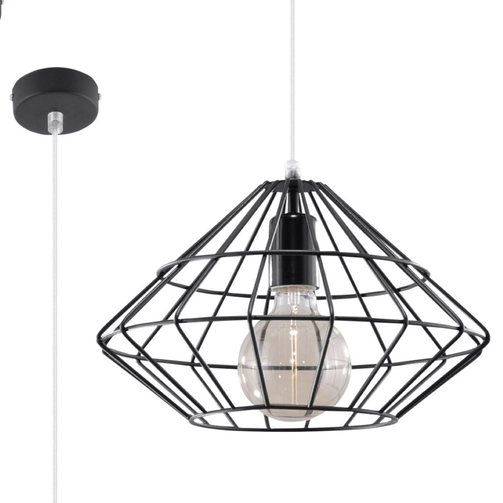 Hanglamp UMBERTO zwart staal
