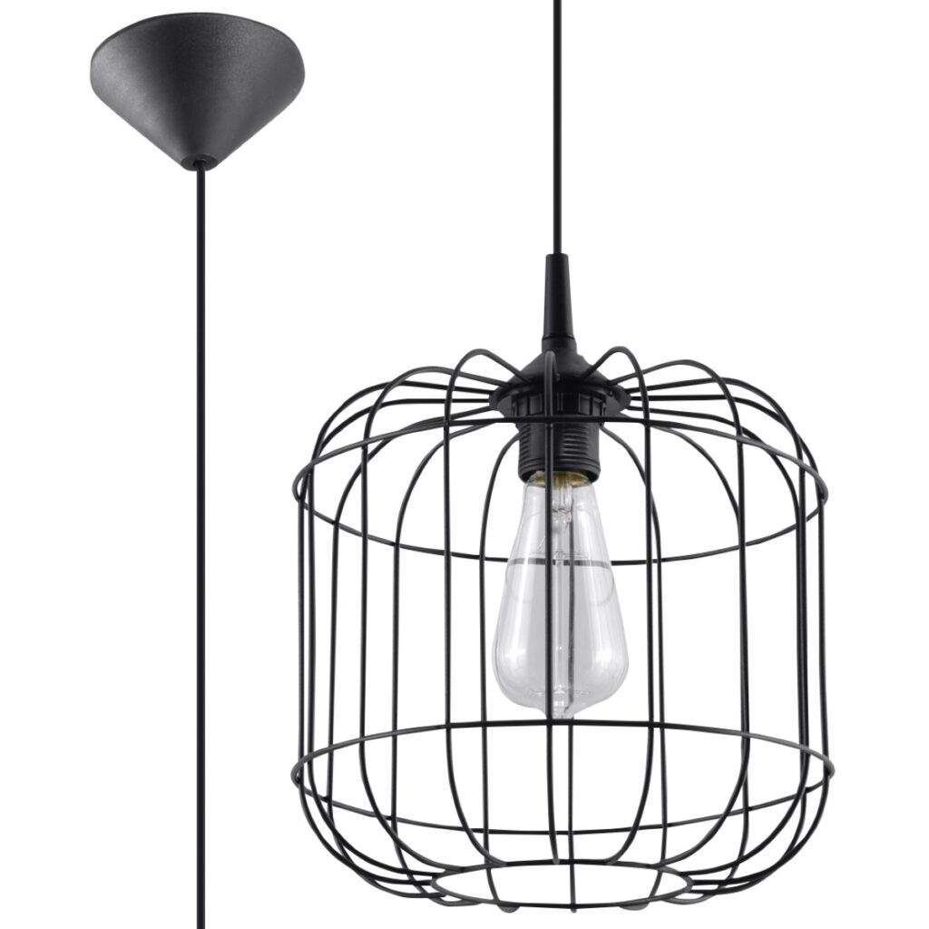 Hanglamp CELTA zwart staal