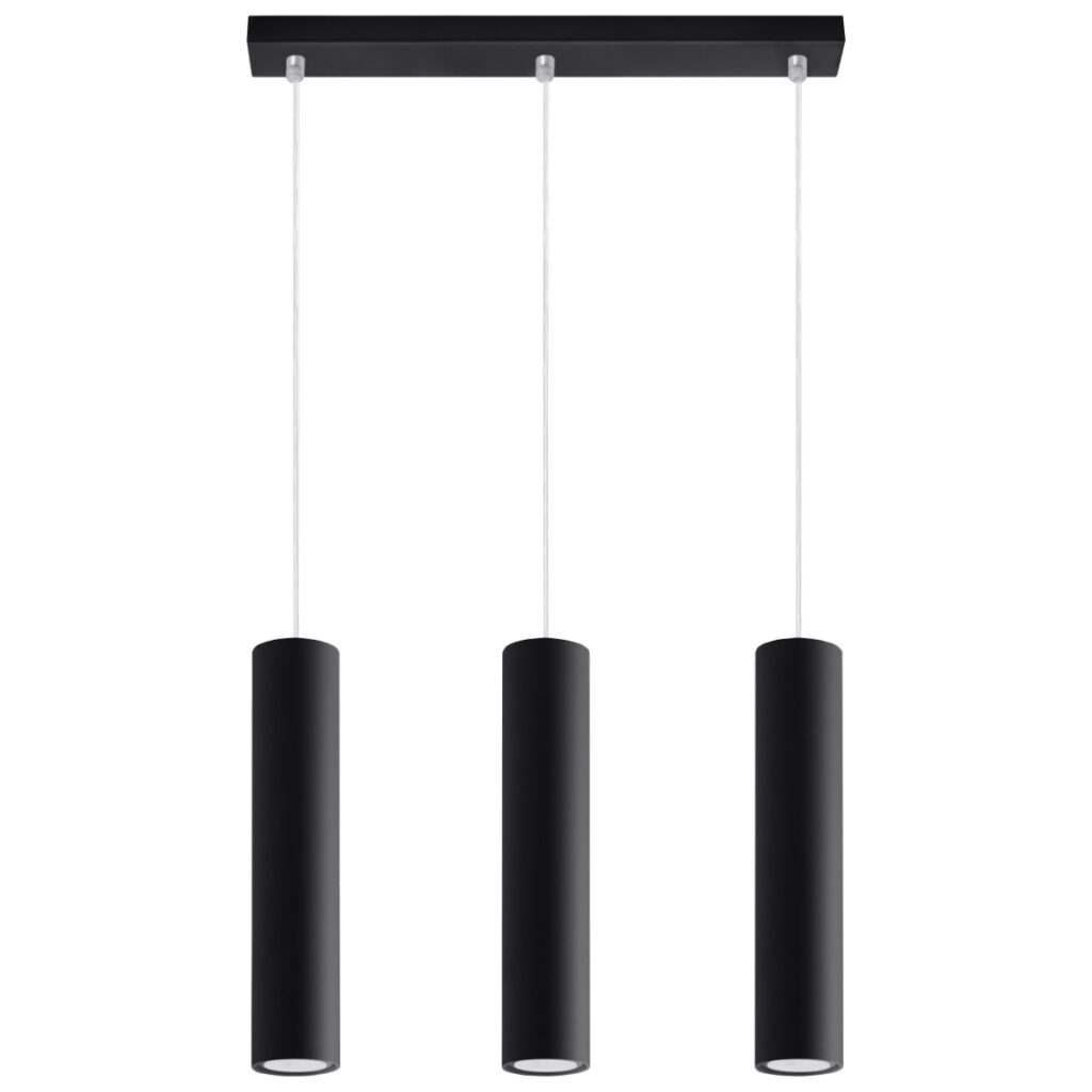 Hanglamp LAGOS 3L zwart staal