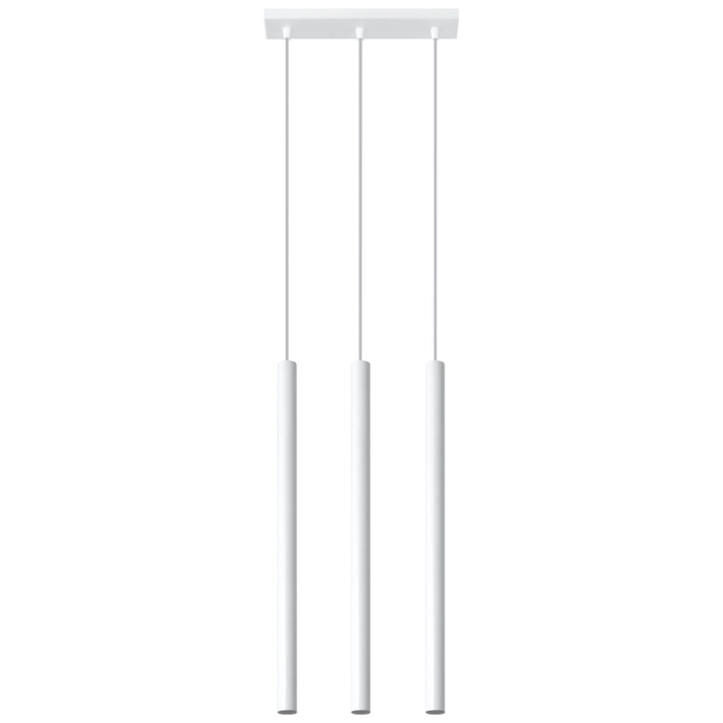 Hanglamp PASTELO 3 wit staal