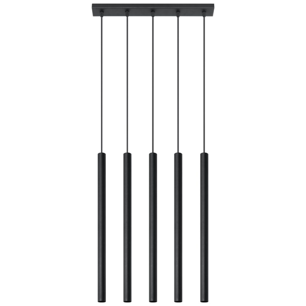 Hanglamp PASTELO 5 zwart staal