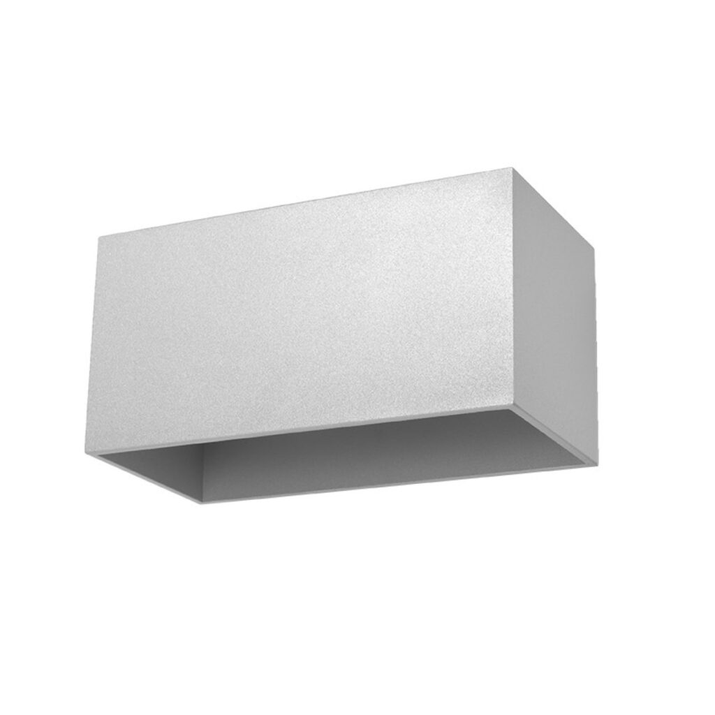 Wandlamp QUAD MAXI grijs aluminium