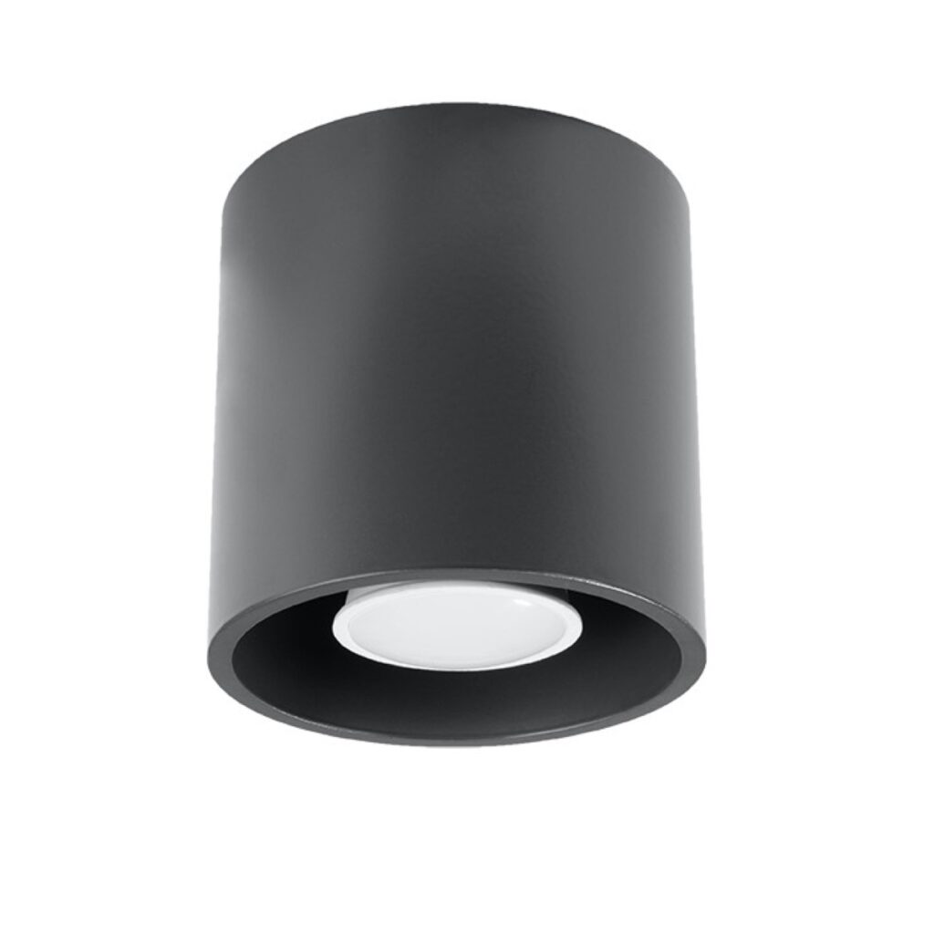 Plafondlamp ORBIS 1 antraciet aluminium