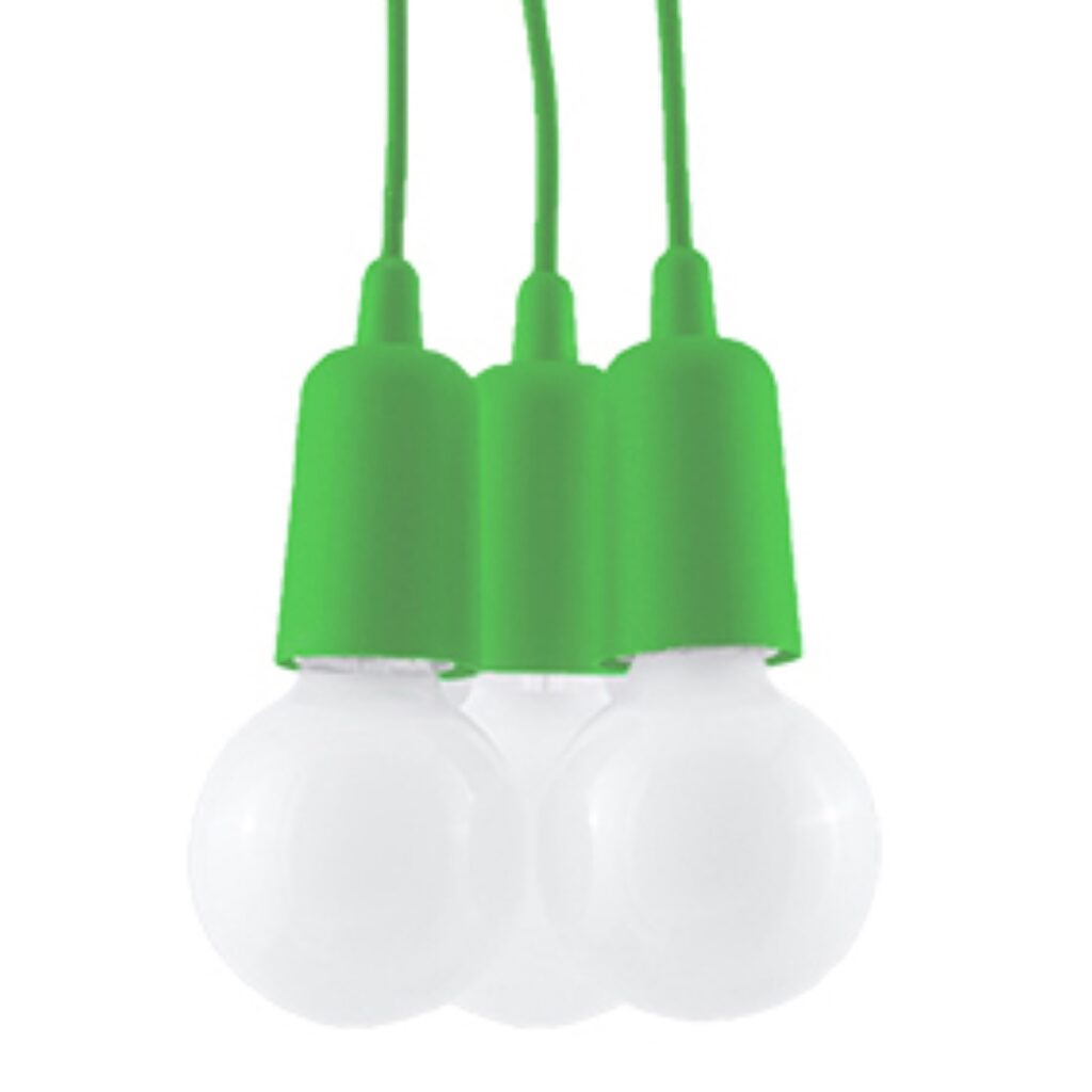 Hanglamp DIEGO 3 groen PVC
