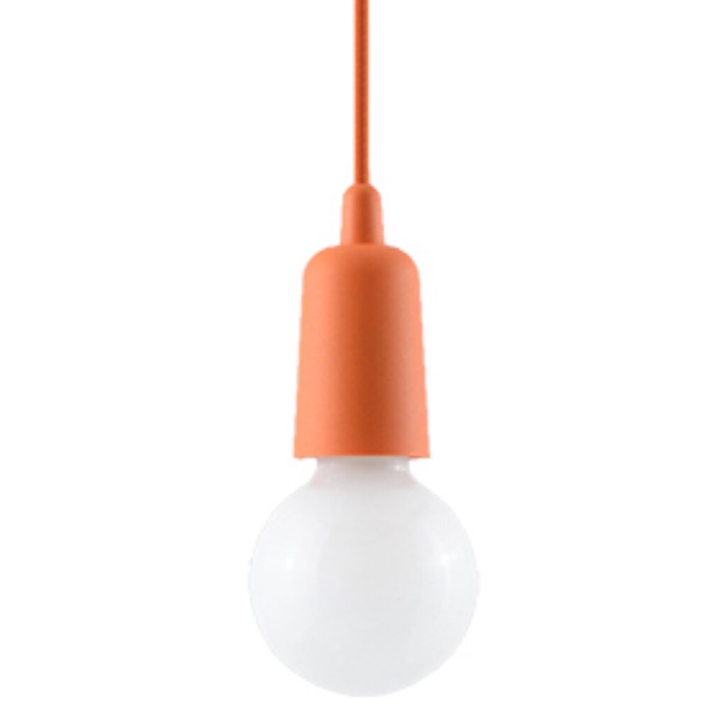 Hanglamp DIEGO 1 oranje PVC