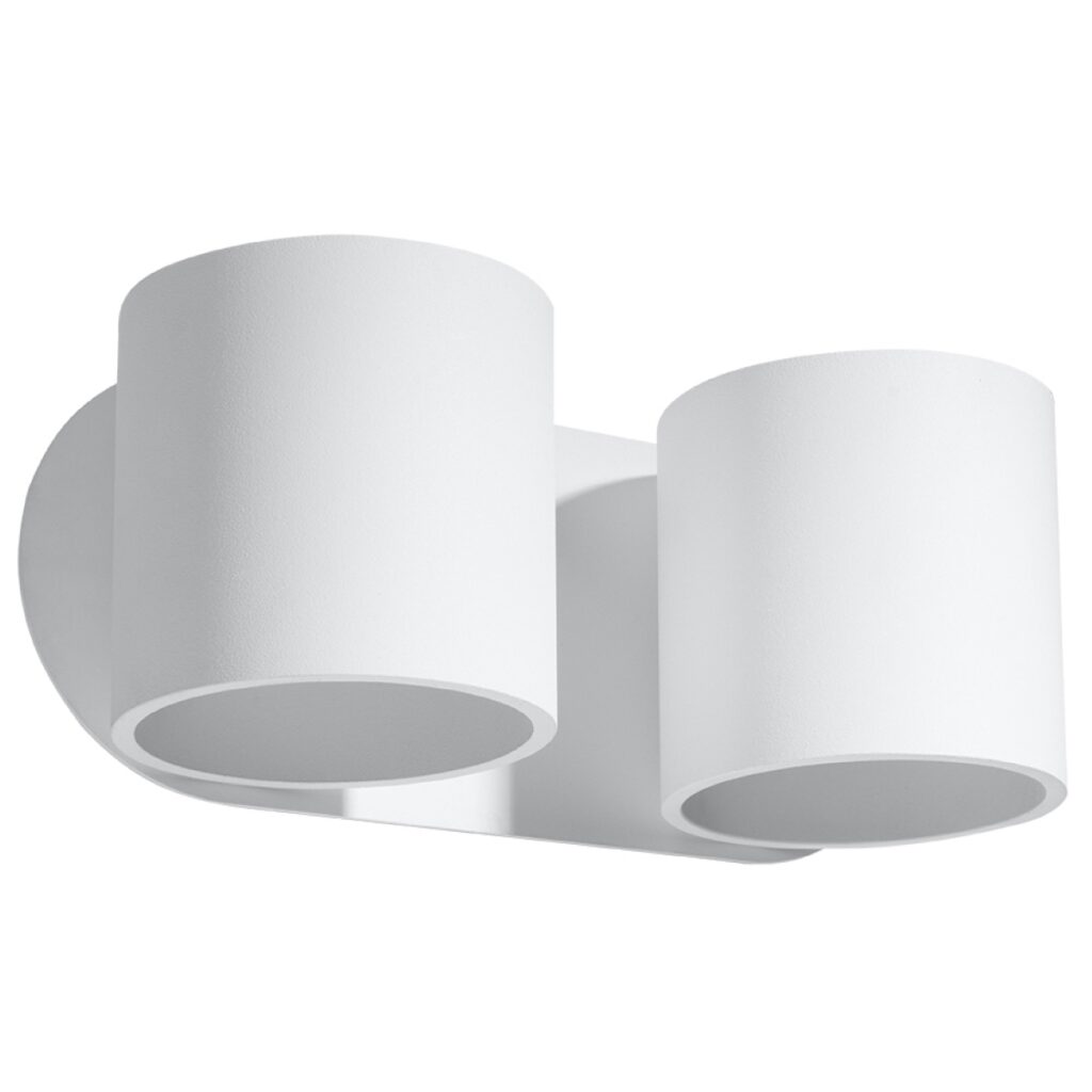 Wandlamp ORBIS 2 wit aluminium