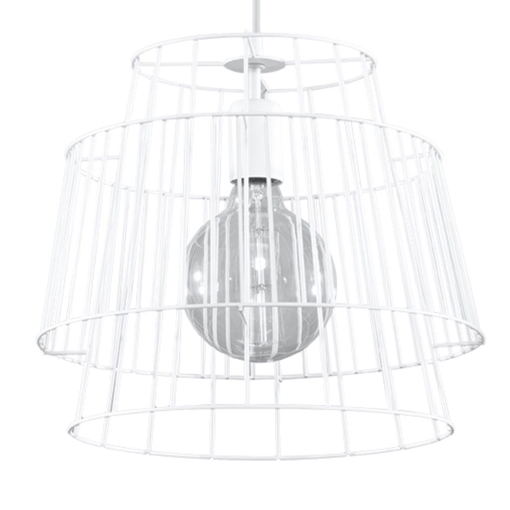 Hanglamp GATE wit staal