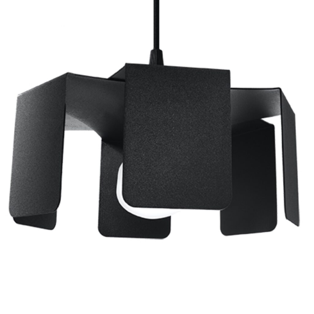 Hanglamp TULIP zwart staal