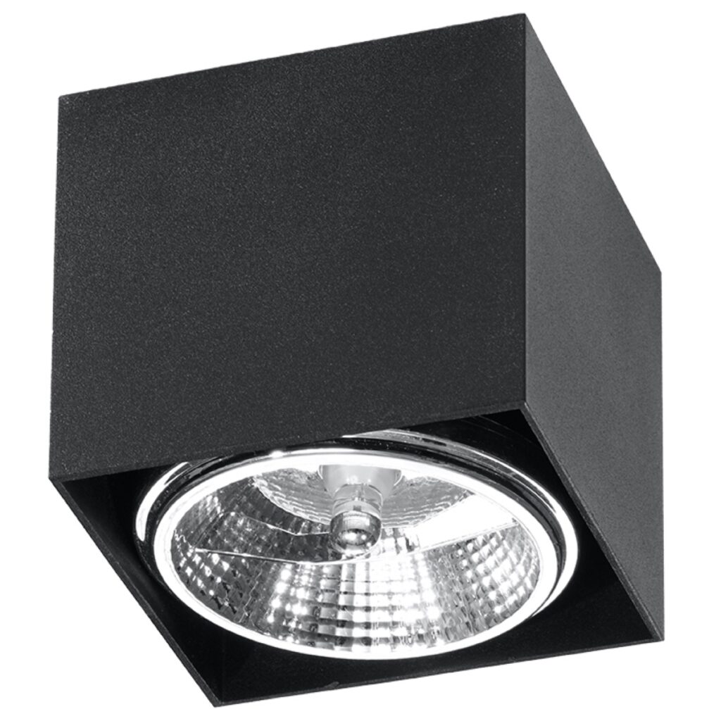 Plafondlamp BLAKE zwart aluminium