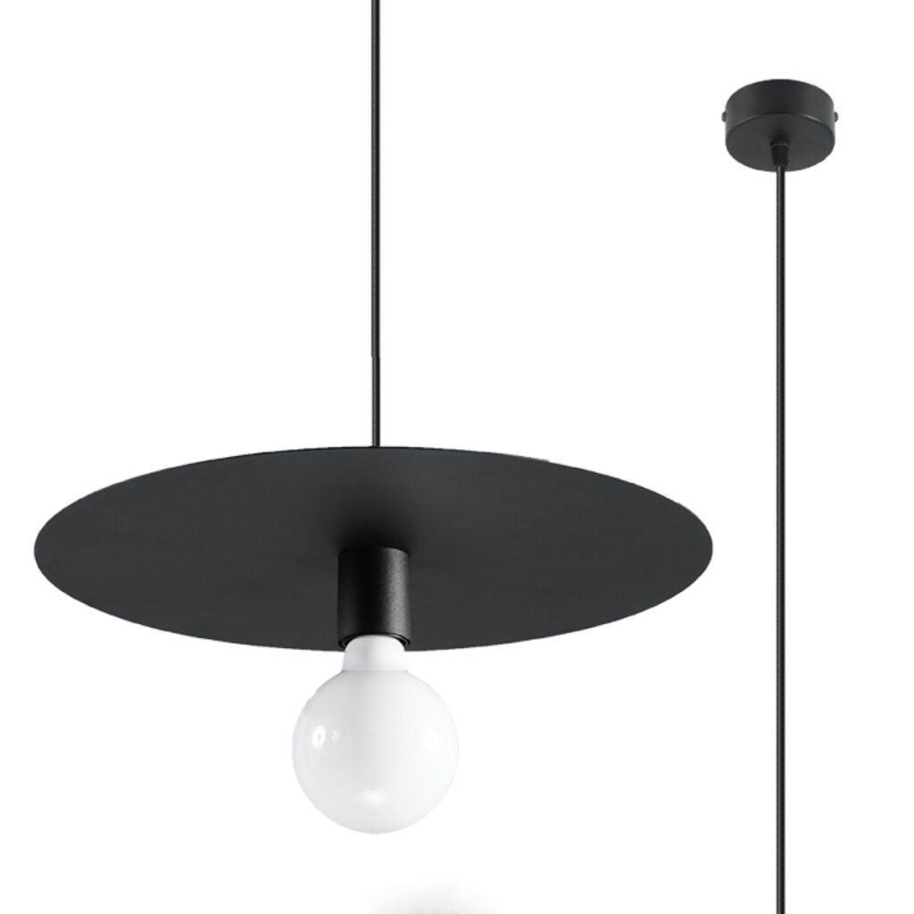 Hanglamp FLAVIO zwart staal