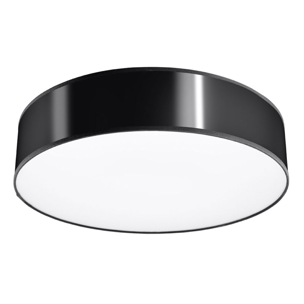 Plafondlamp ARENA 55 zwart PVC