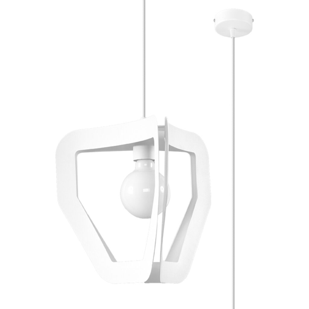 Hanglamp TRES wit staal
