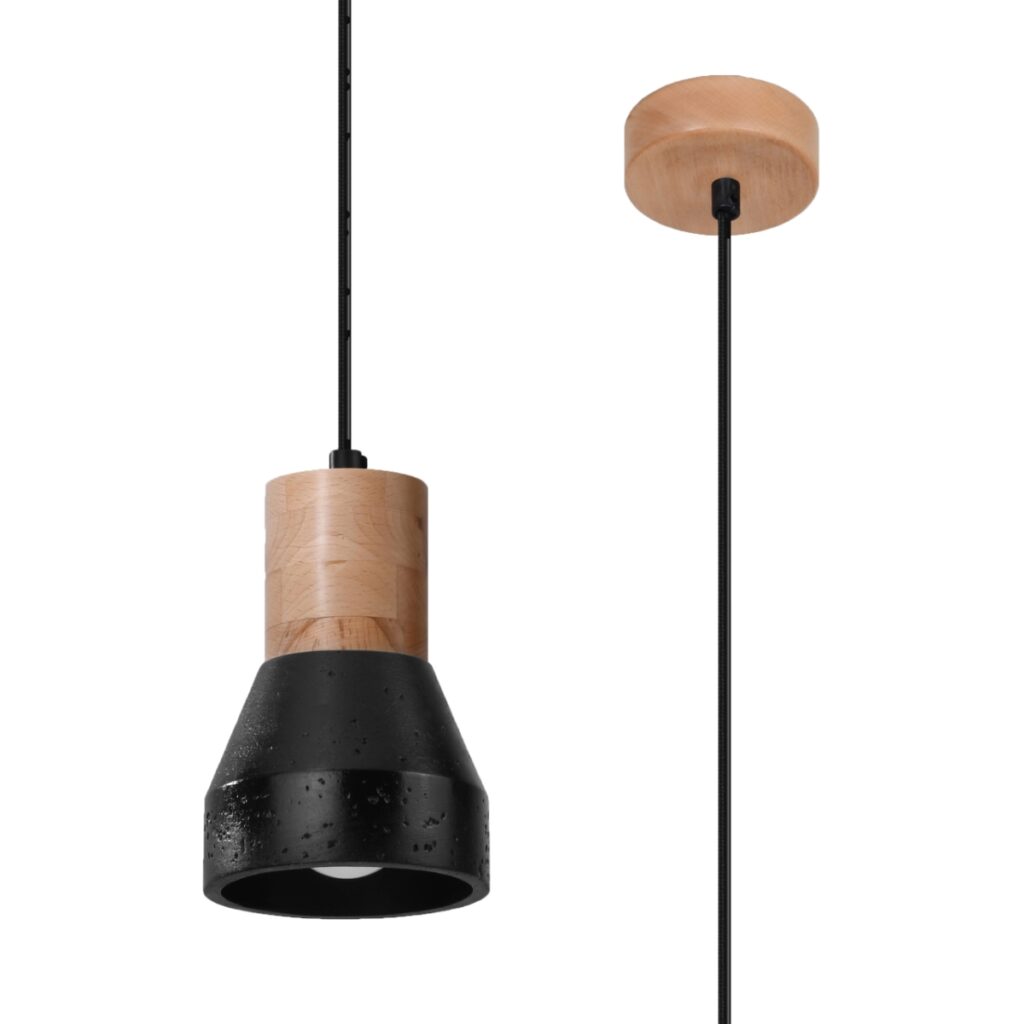 Hanglamp QUBIC zwart betoNiet van toepassingrewnee
