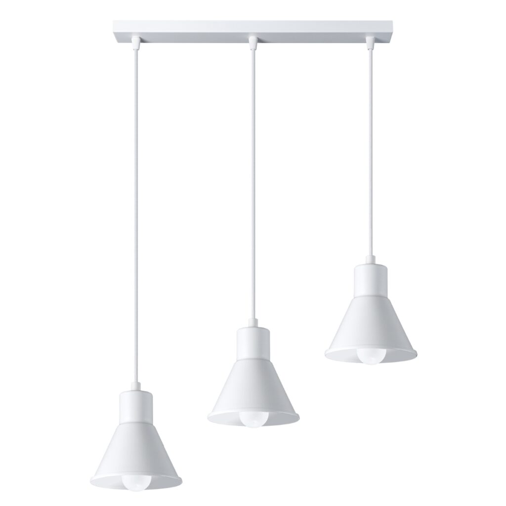 Hanglamp TALEJA 3 wit [E27] staal