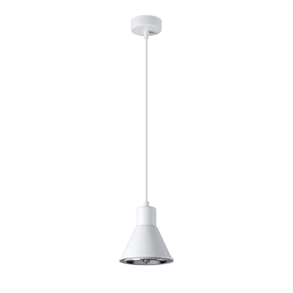 Hanglamp TALEJA 1 wit [ES111] staal