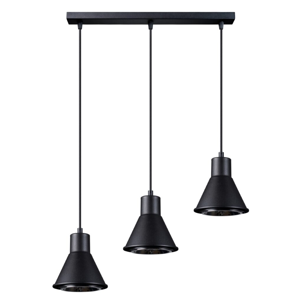 Hanglamp TALEJA 3 zwart [ES111] staal