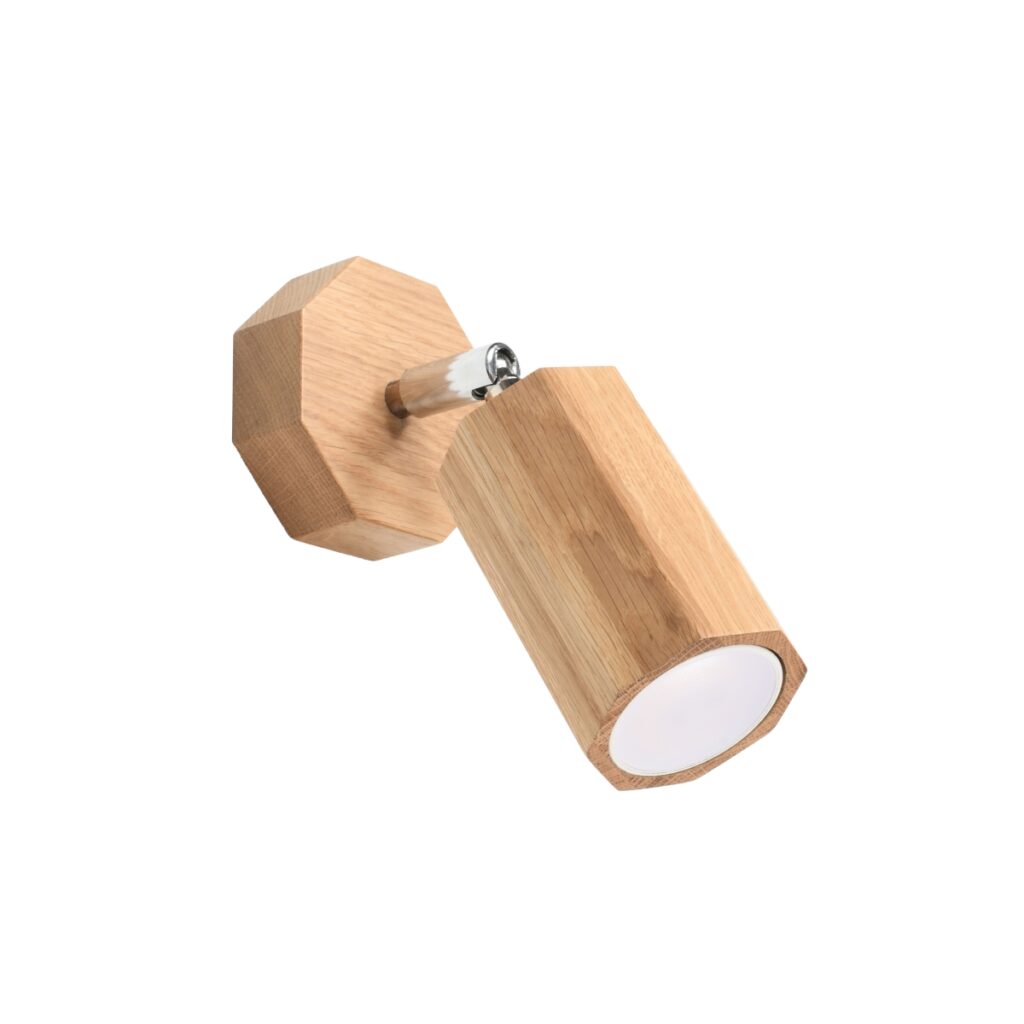 Wandlamp ZEKE eik hout