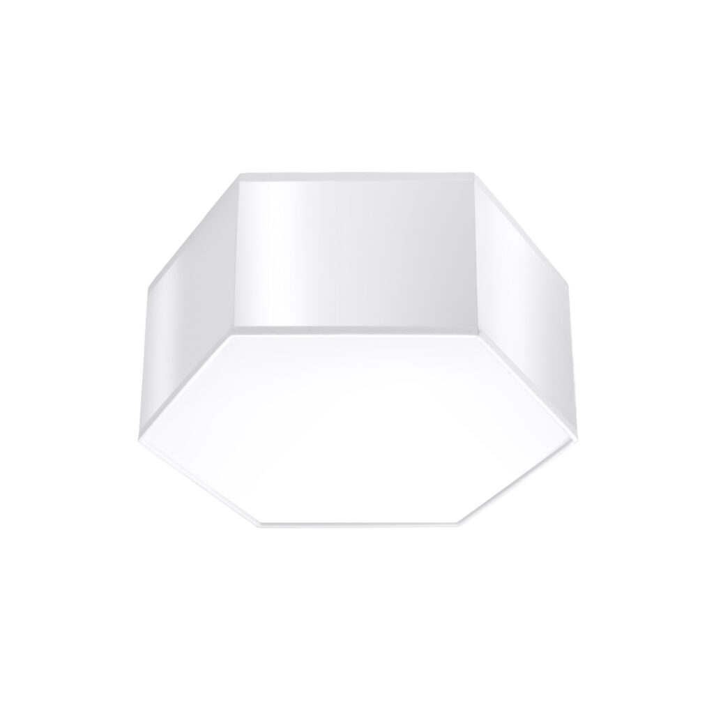 Plafondlamp SUNDE 13 wit PVC