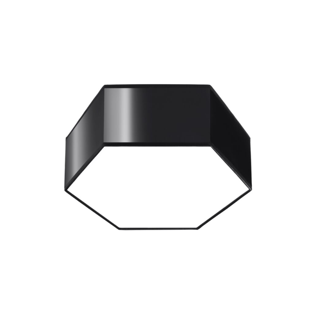 Plafondlamp SUNDE 11 zwart PVC