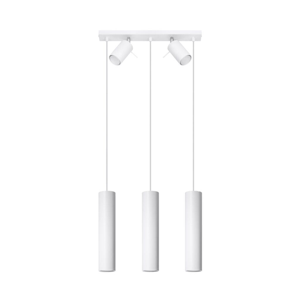 Hanglamp RING 3 wit staal