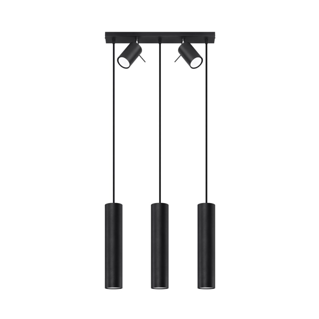 Hanglamp RING 3 zwart staal