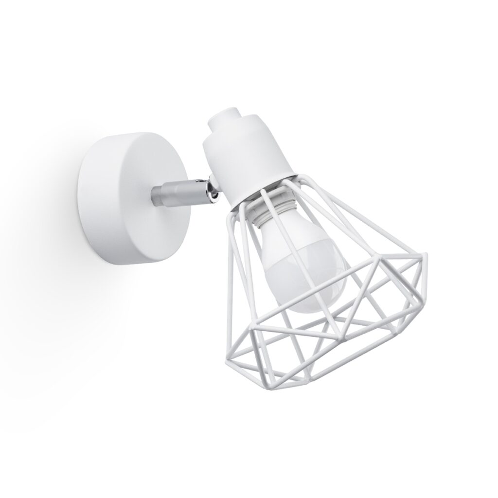 Wandlamp ARTEMIS 1 wit staal