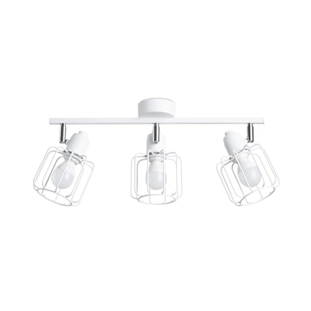 Plafondlamp BELUCI 3 wit staal
