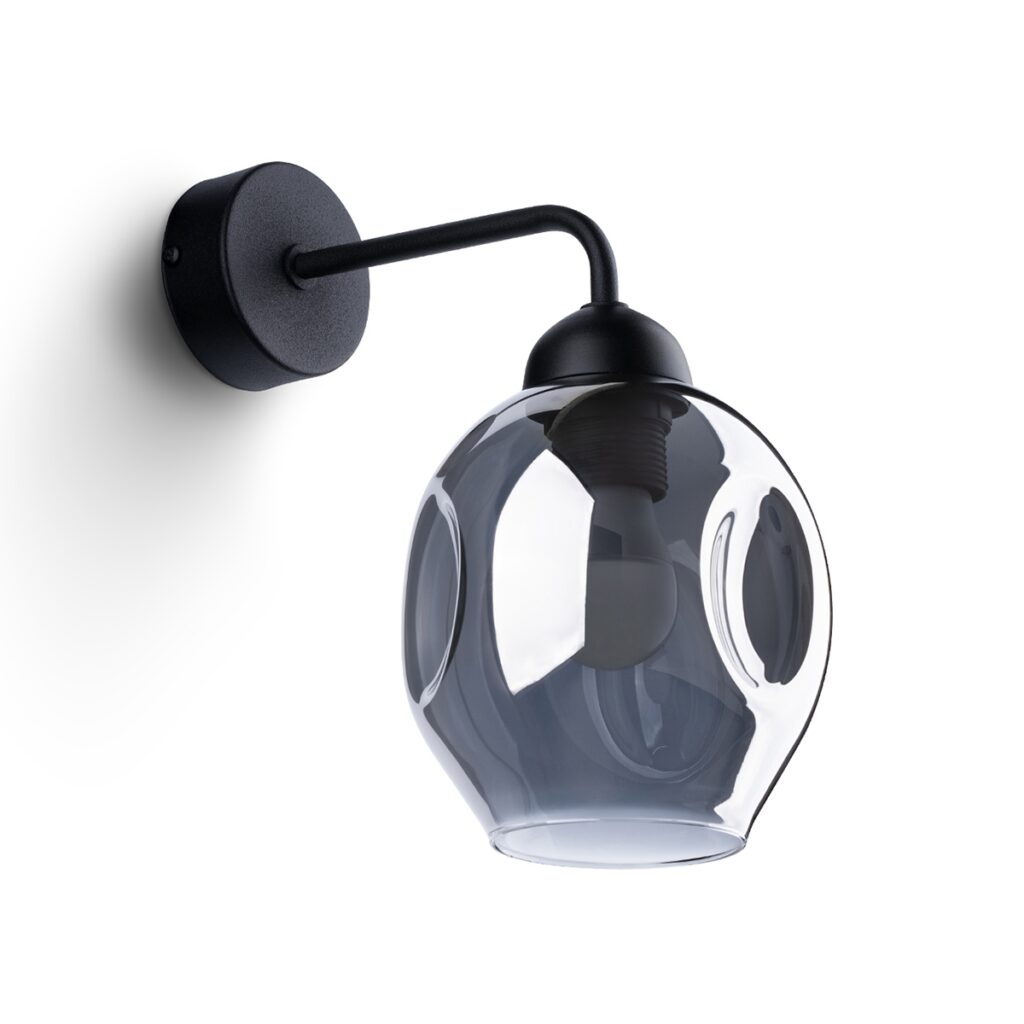 Wandlamp FILLAN 1 zwart staal