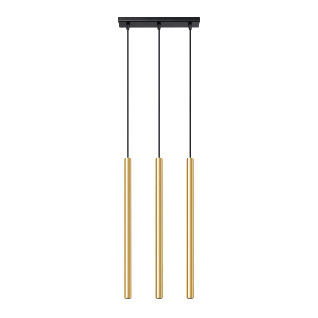 Hanglamp PASTELO 3L goud gepolijst staal